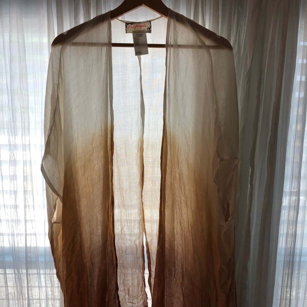 Gradient flowy free people kimono